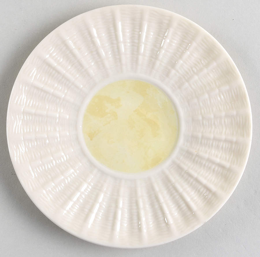 Neptune Yellow Bread & Butter Plate by Belleek Pottery (Ireland)-1