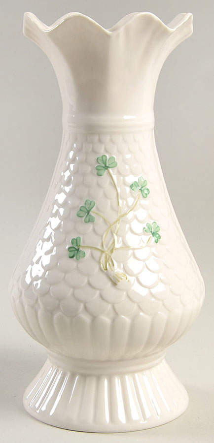 Shamrock 10" Templemore Vase by Belleek Pottery (Ireland)-1