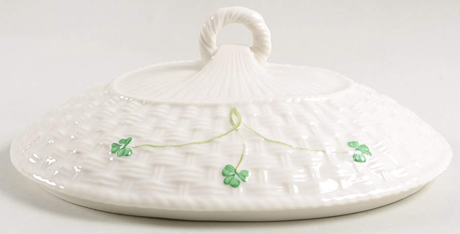 Shamrock Lid for Oval Vegetable by Belleek Pottery (Ireland)-1