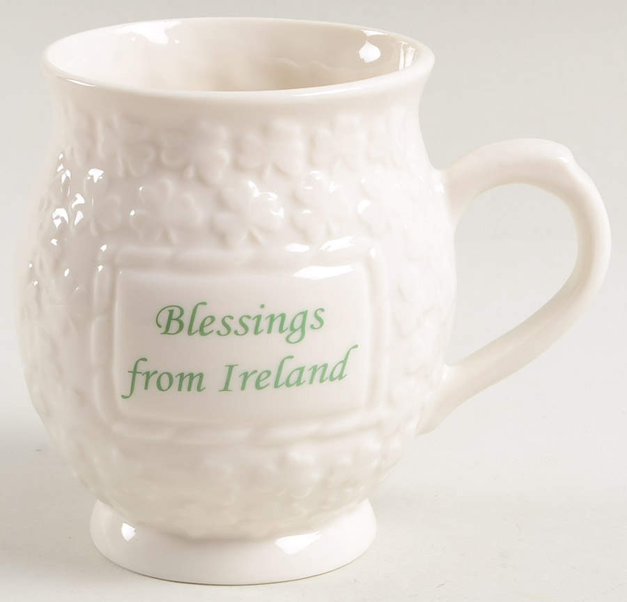 Shamrock Mug by Belleek Pottery (Ireland)-1