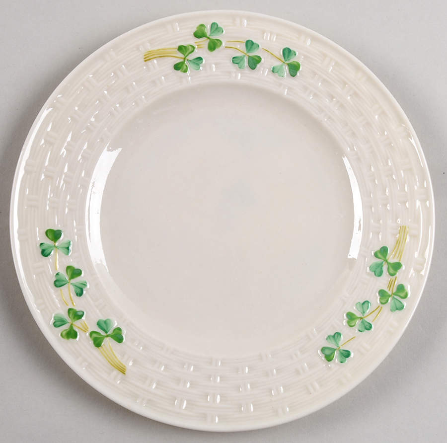 Shamrock Salad Plate by Belleek Pottery (Ireland)-1
