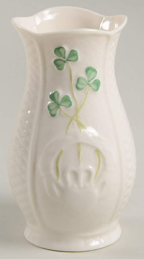 Shamrock 4" Vase by Belleek Pottery (Ireland)-1