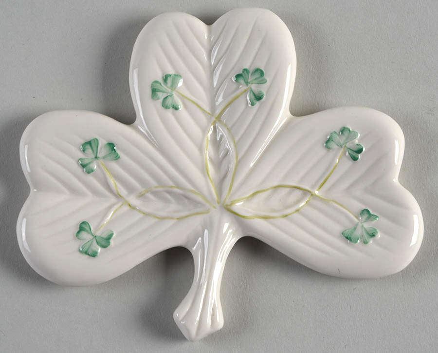 Shamrock Plaque Wall by Belleek Pottery (Ireland)-1