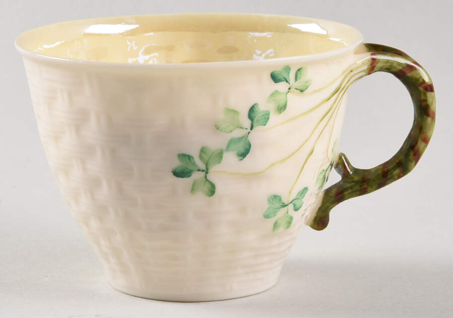 Shamrock Snack Cup by Belleek Pottery (Ireland)-1