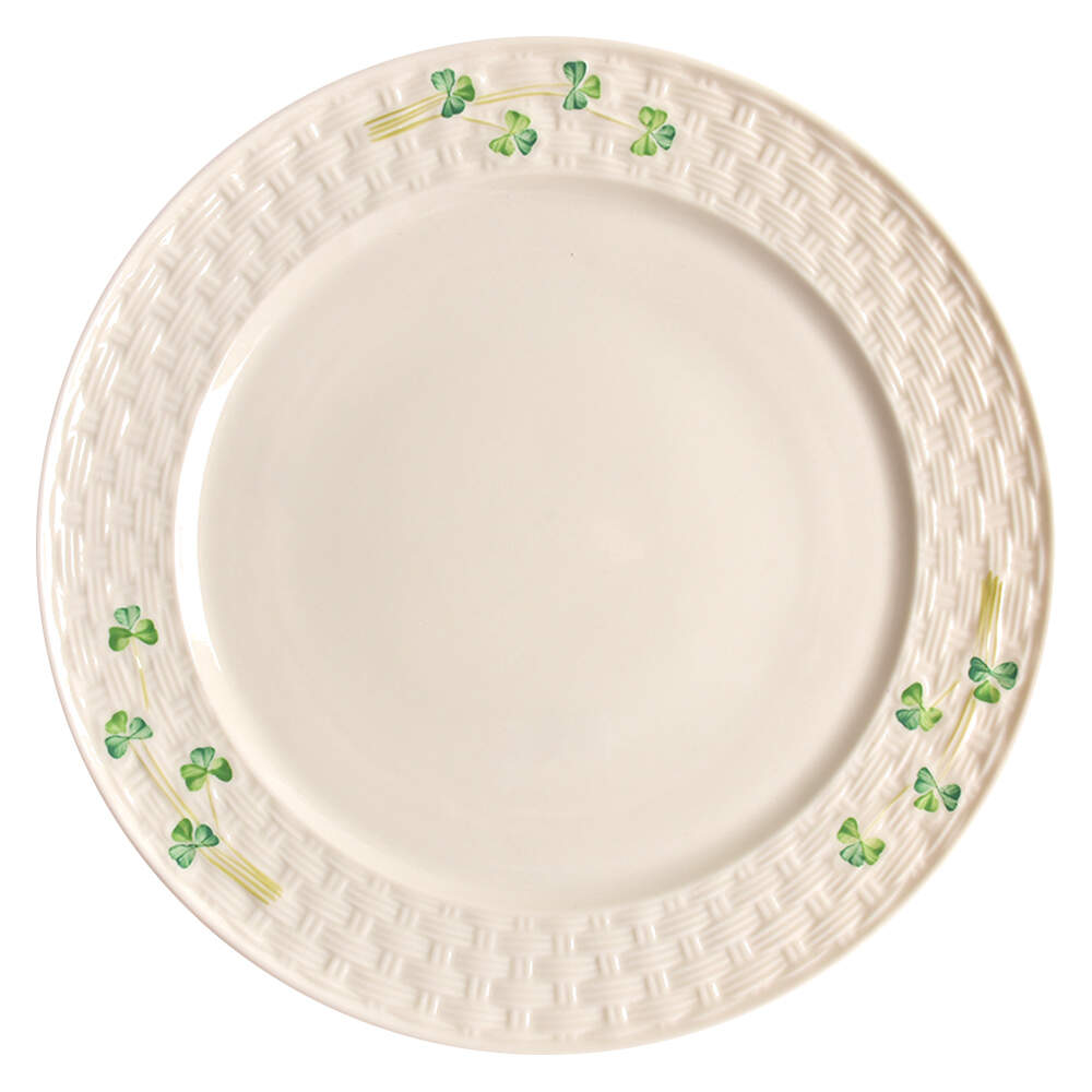 Shamrock Dinner Plate by Belleek Pottery (Ireland)-1