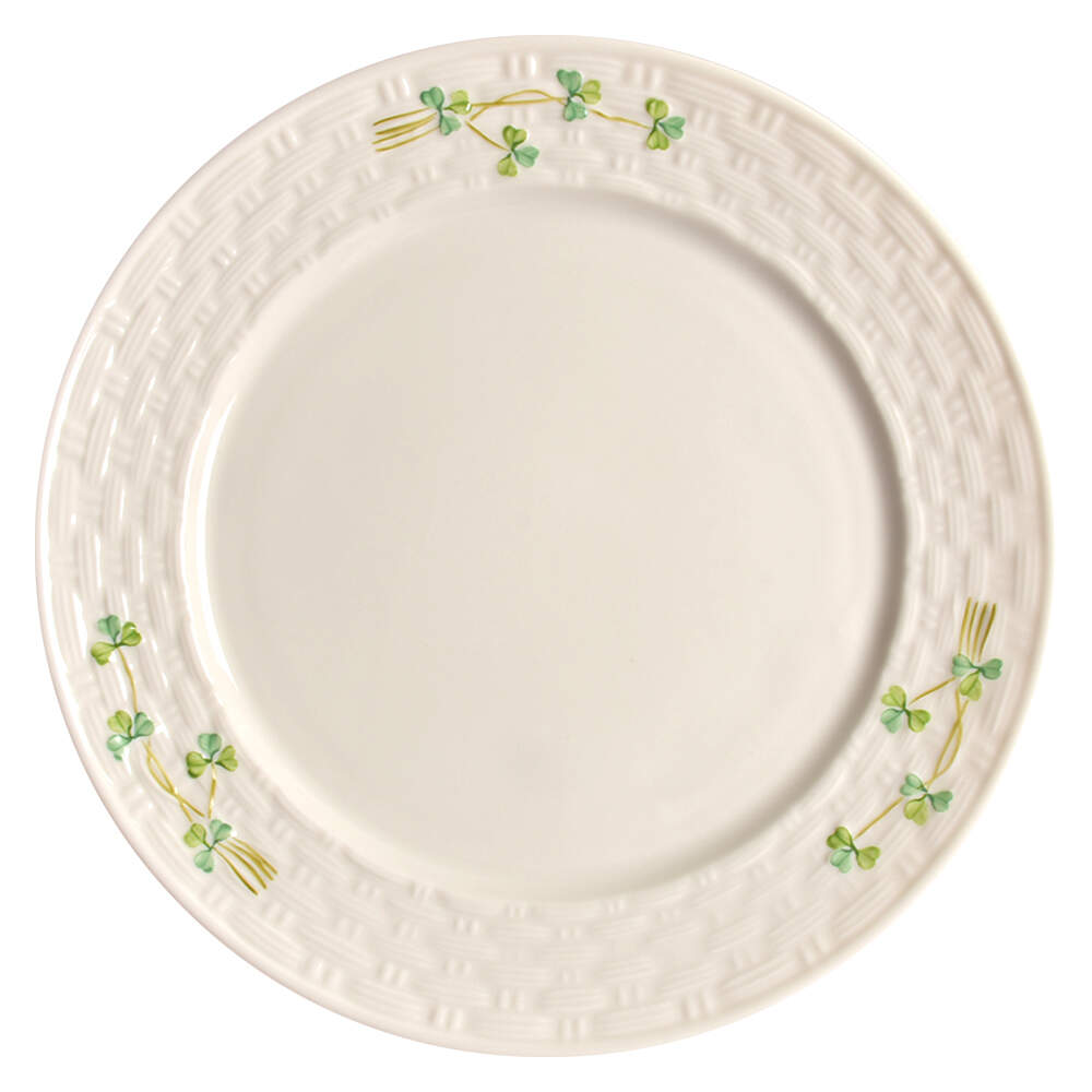 Shamrock Dinner Plate by Belleek Pottery (Ireland)-1
