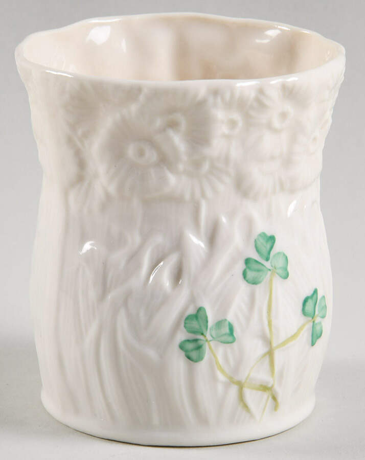 Shamrock Votive Candleholder by Belleek Pottery (Ireland)-1