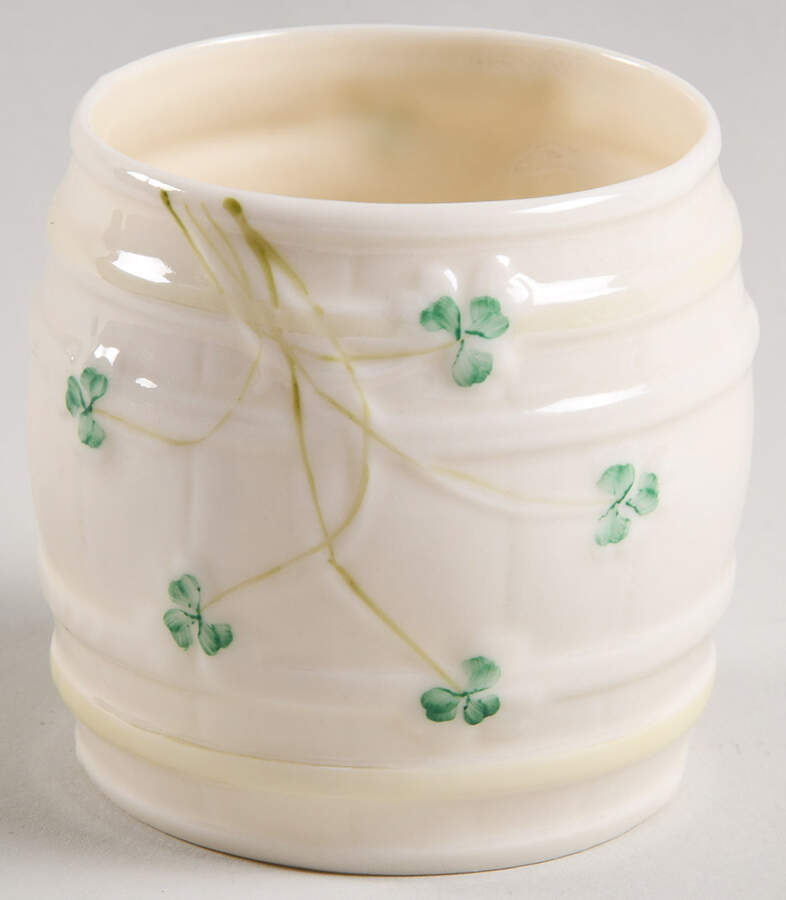 Shamrock Marmalade No Lid by Belleek Pottery (Ireland)-1