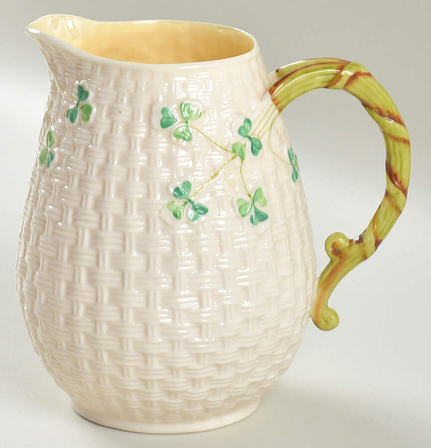 Shamrock 32 Oz Pitcher by Belleek Pottery (Ireland)-1