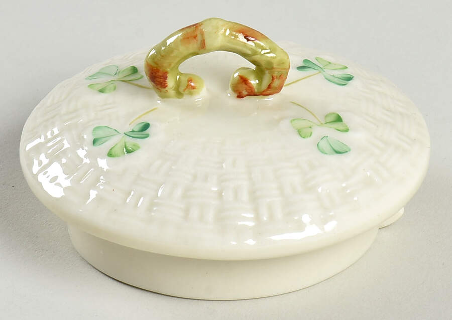 Shamrock Lid for Teapot by Belleek Pottery (Ireland)-1