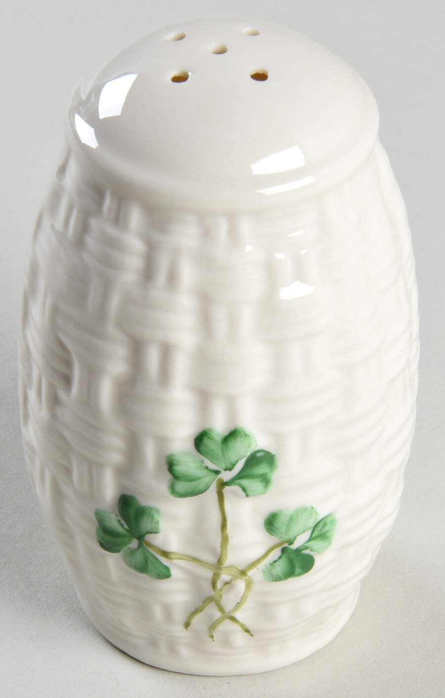 Shamrock Pepper Shaker by Belleek Pottery (Ireland)-1