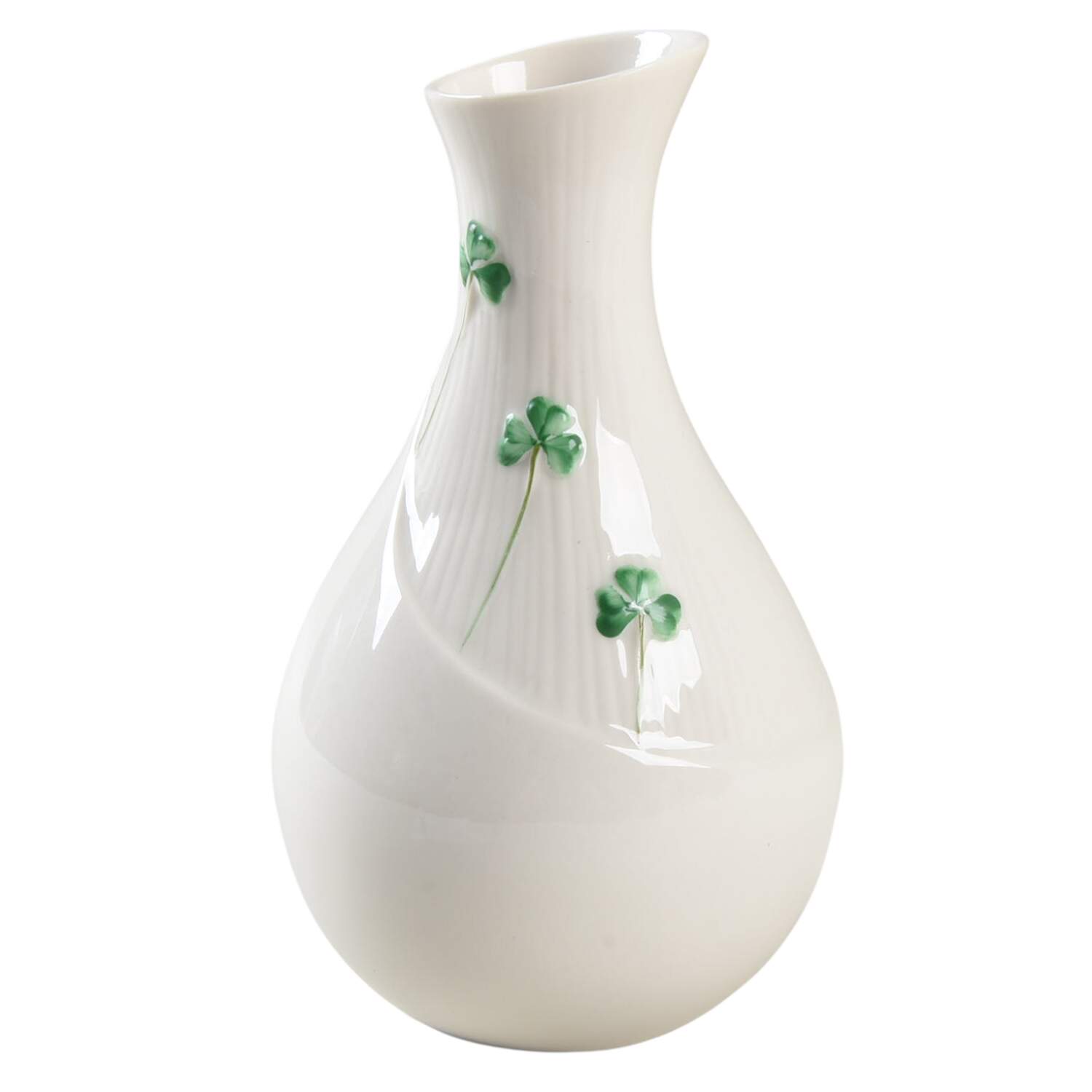 Shamrock 6" Vase by Belleek Pottery (Ireland)-1