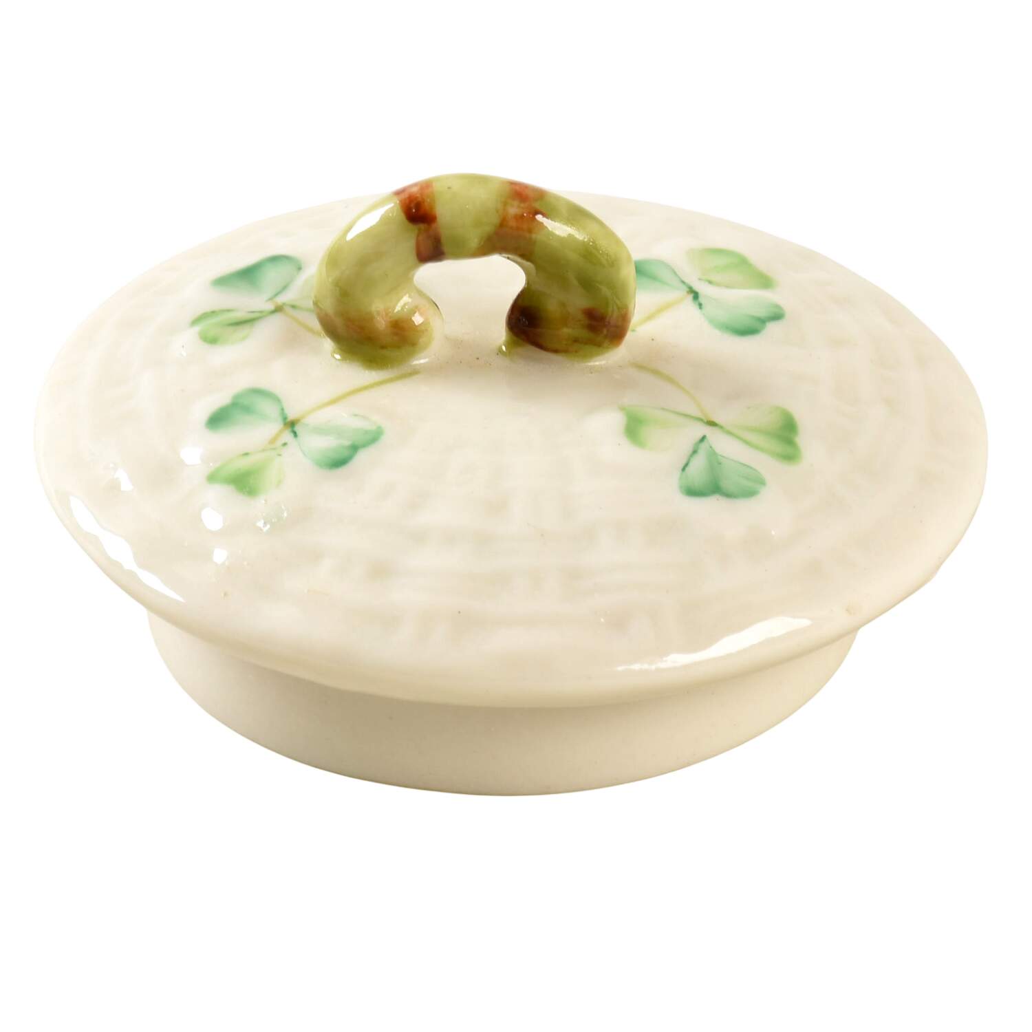 Shamrock Lid for Small Teapot by Belleek Pottery (Ireland)-1
