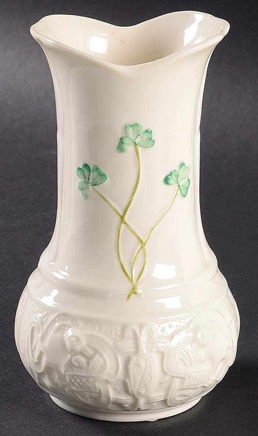 Shamrock 6" Vase by Belleek Pottery (Ireland)-1