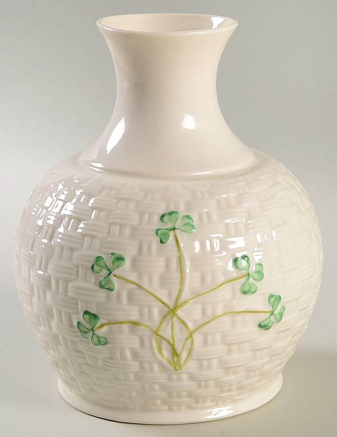 Shamrock 7" Vase by Belleek Pottery (Ireland)-1
