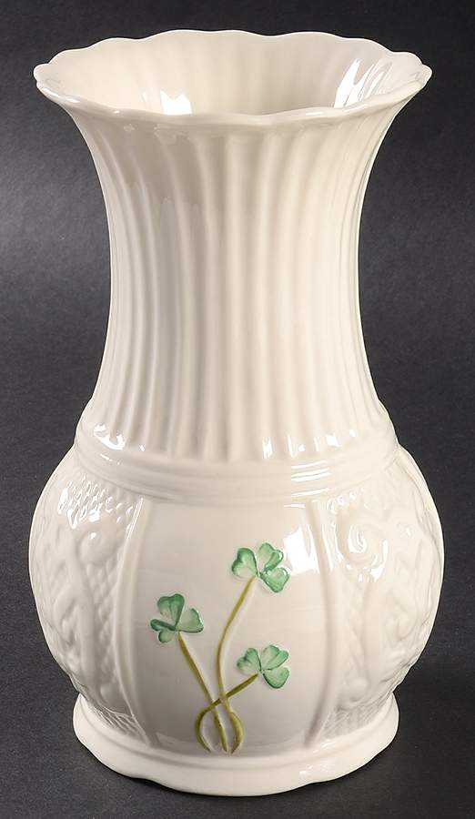 Shamrock 7" Nadine Vase by Belleek Pottery (Ireland)-1