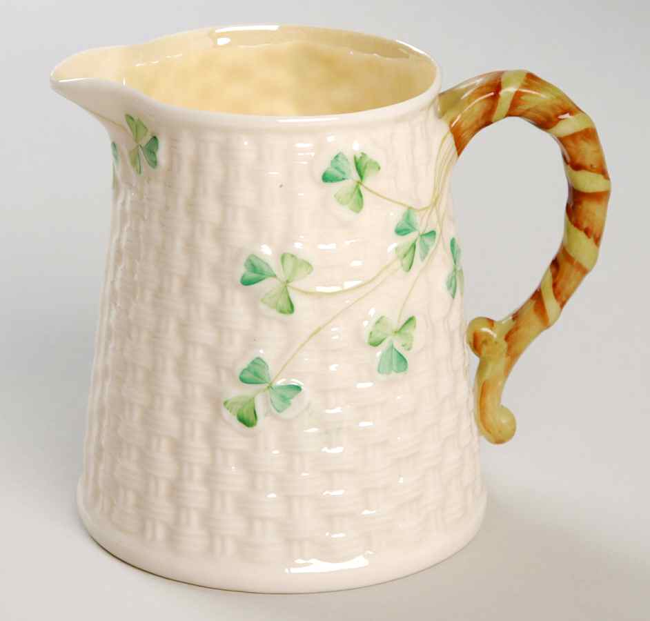 Shamrock 10 Oz Jug by Belleek Pottery (Ireland)-1