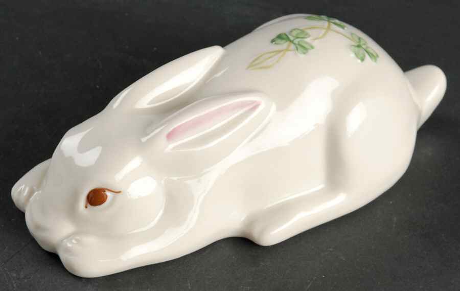 Shamrock Rabbit Figurine by Belleek Pottery (Ireland)-1