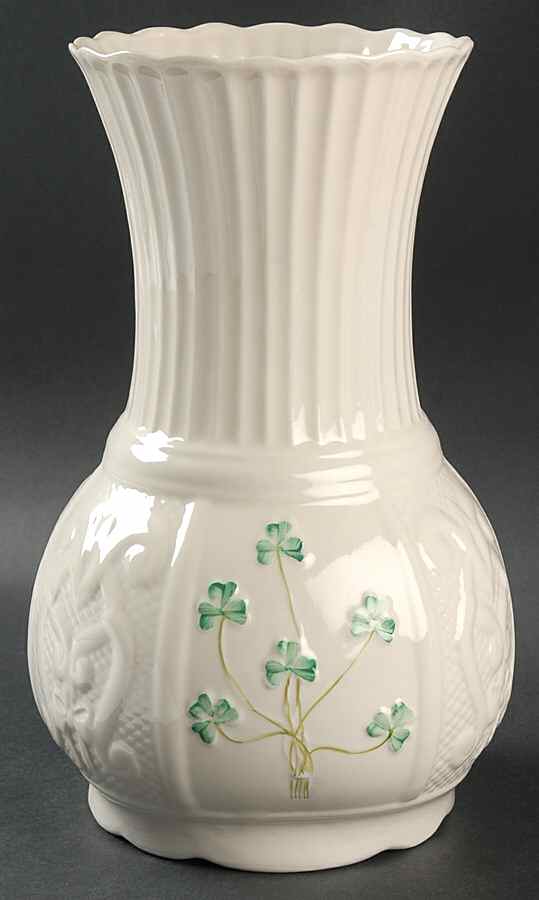 Shamrock 10" Nadine Vase by Belleek Pottery (Ireland)-1