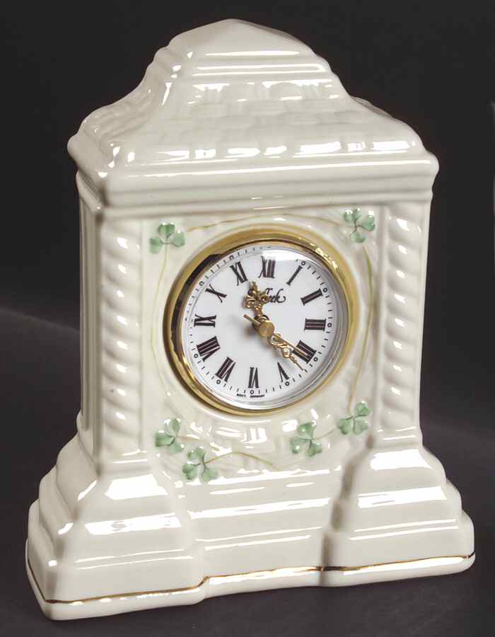 Shamrock Cashel Clock by Belleek Pottery (Ireland)-1