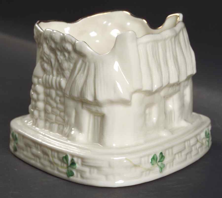 Shamrock Votive Candleholder by Belleek Pottery (Ireland)-1
