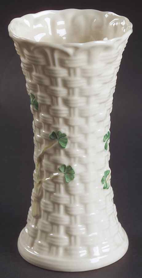 Shamrock 5" Colleen Vase by Belleek Pottery (Ireland)-1