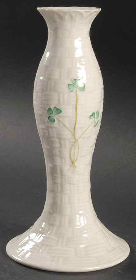 Shamrock 7" Candlestick by Belleek Pottery (Ireland)-1