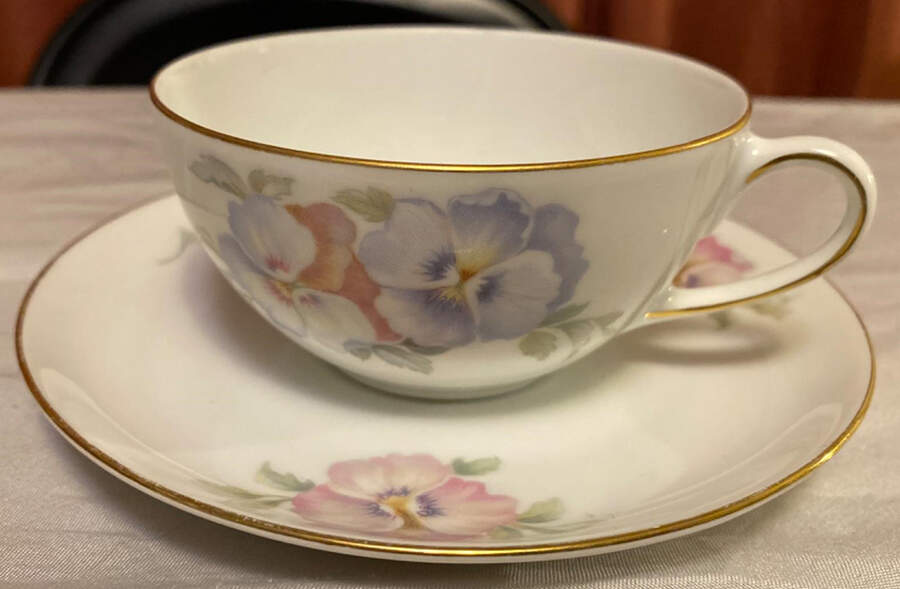 2060 Flat Cup & Saucer Set by Bohemia Ceramic Works-1