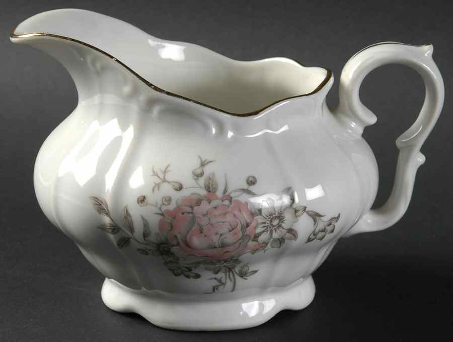 Maria (Embossed Scroll Edge) Creamer by Bohemia Ceramic Works-1