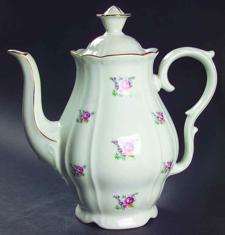 Springtime Coffee Pot & Lid by Bohemia Ceramic Works-1