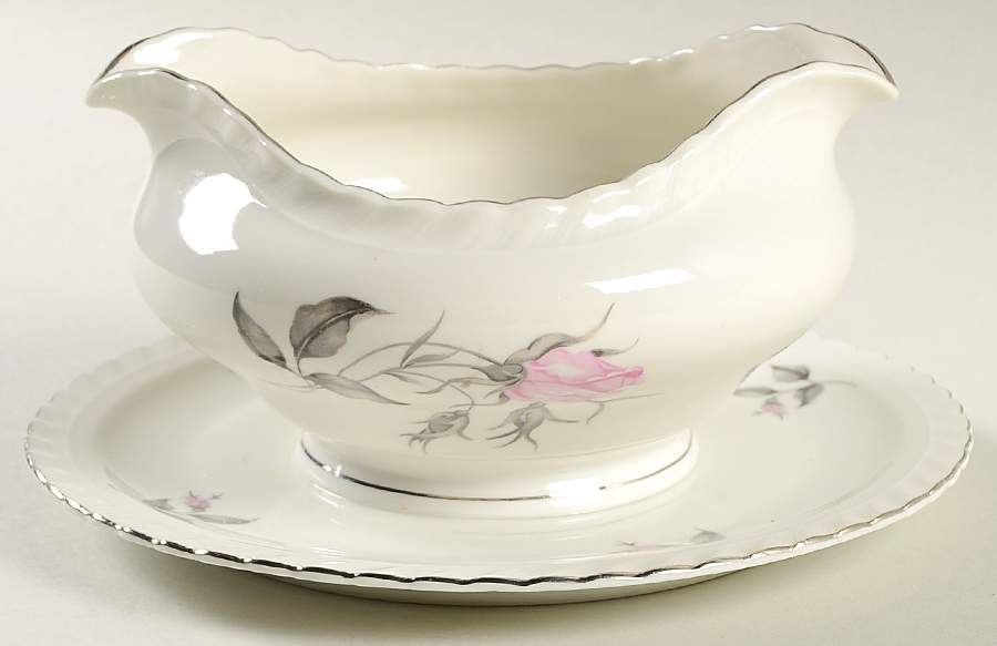Theresa Gravy Boat with Attached Underplate by Bohemia Ceramic Works-1