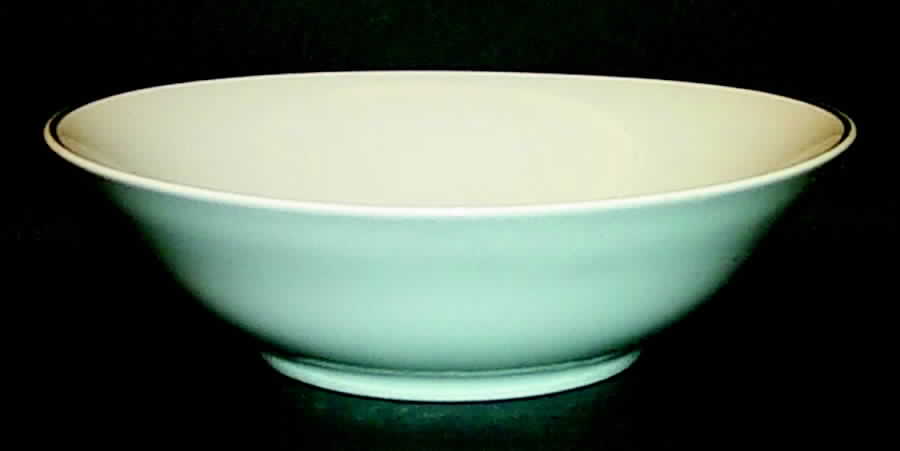 Wedding Band (Trim Off Edge) 10" Round Vegetable Bowl by Bohemia Ceramic Works-1
