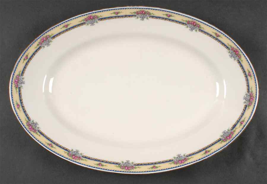 BOJ6 15" Oval Serving Platter by Jean Boyer (Limoges)-1