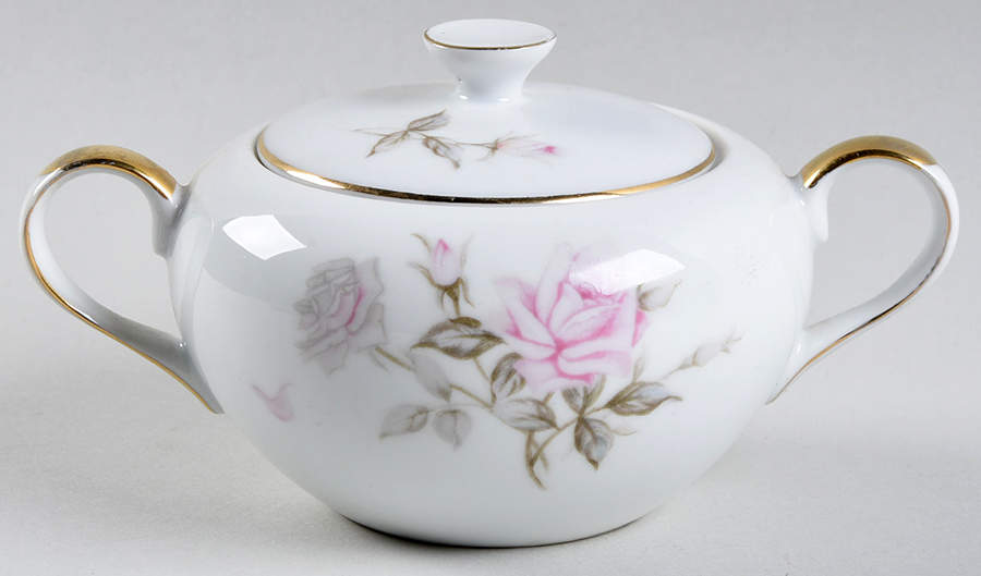 Delicia Rose Sugar Bowl & Lid by Borsumy-1