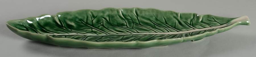 Cabbage Green 16" Oval Serving Platter by Bordallo Pinheiro-1