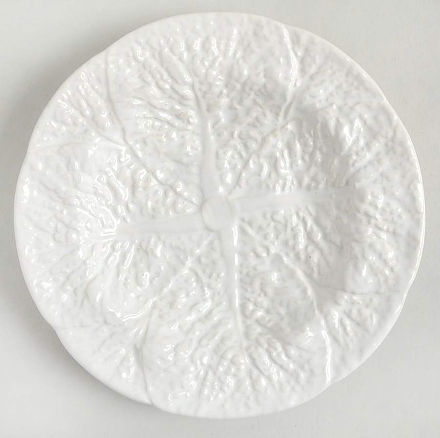 Cabbage White Bread & Butter Plate by Bordallo Pinheiro-1