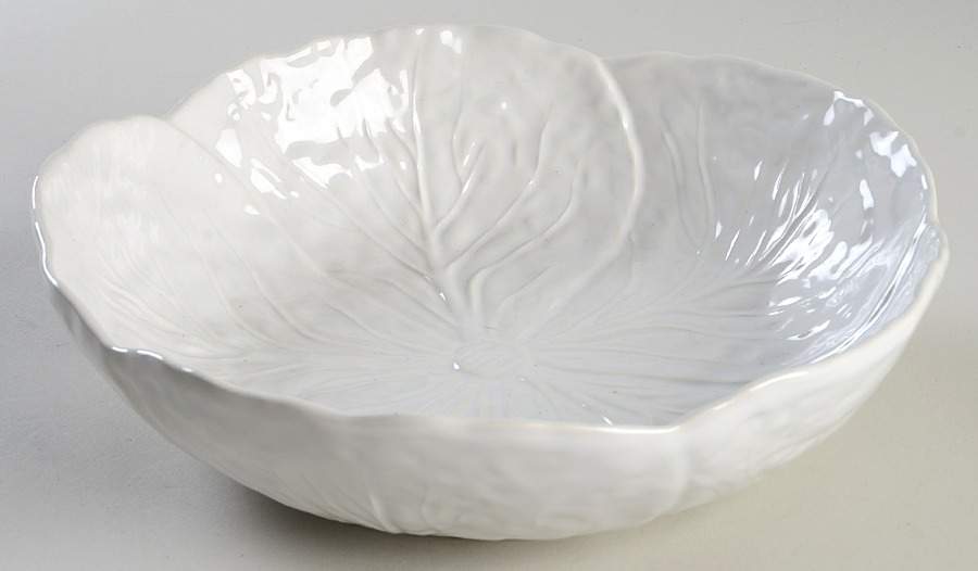 Cabbage White 9" Round Vegetable Bowl by Bordallo Pinheiro-1