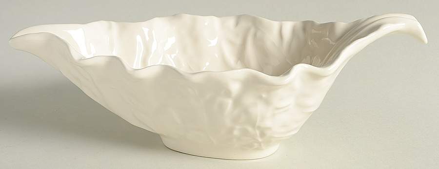 Cabbage White Gravy Boat by Bordallo Pinheiro-1