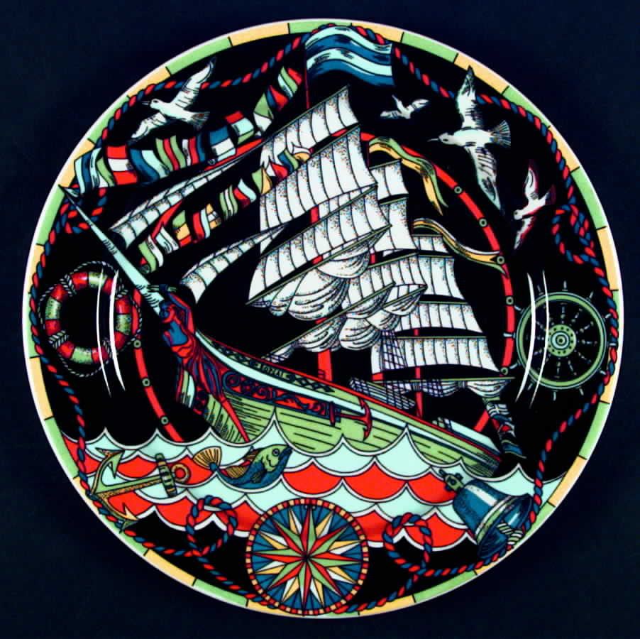 Voyage Dinner Plate by Bopla (Switzerland)-1