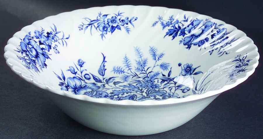Beacon Hill Blue 9" Round Vegetable Bowl by British Anchor-1