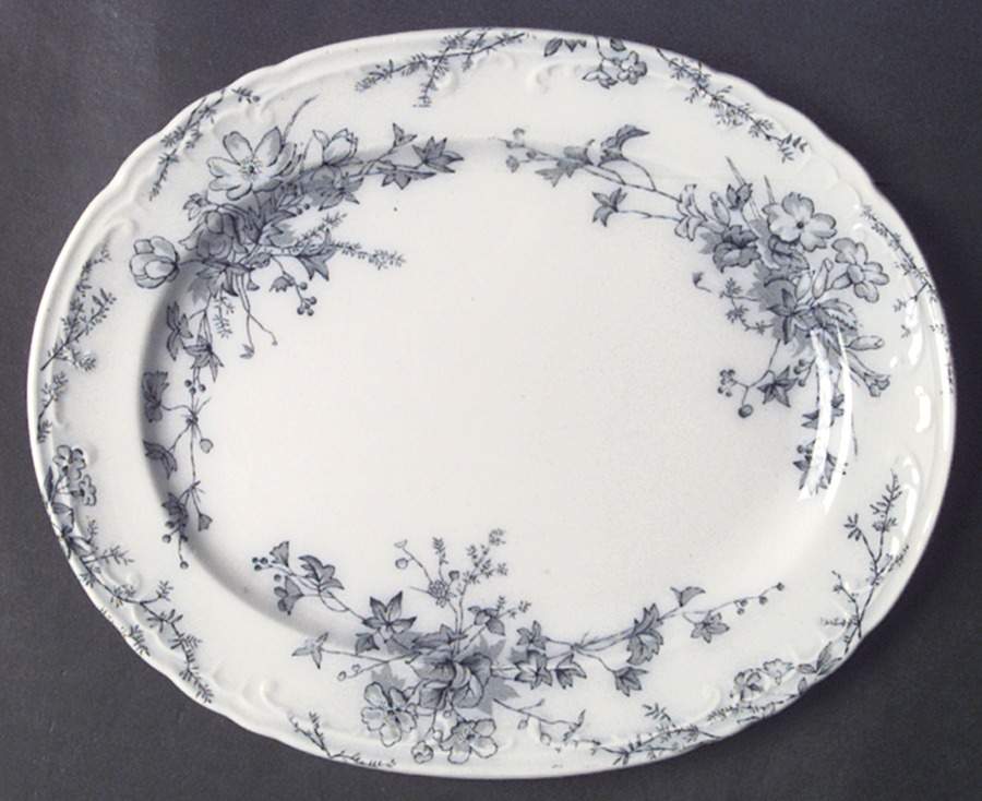 Anemone (No Trim) 10" Oval Serving Platter by Bridgwood & Son-1