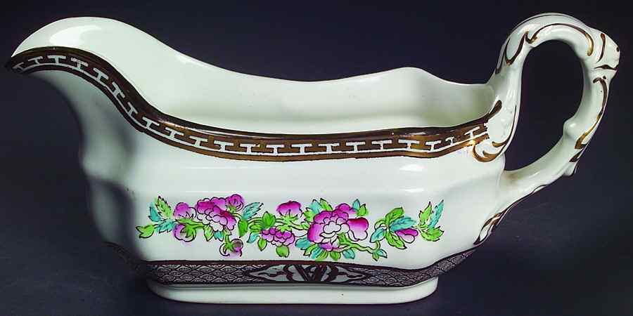 Indian Tree Gravy Boat by Bridgwood & Son-1