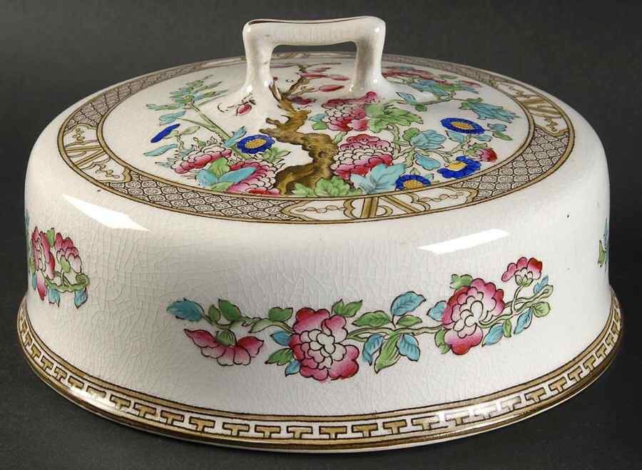 Indian Tree Lid for Muffin Dish by Bridgwood & Son-1