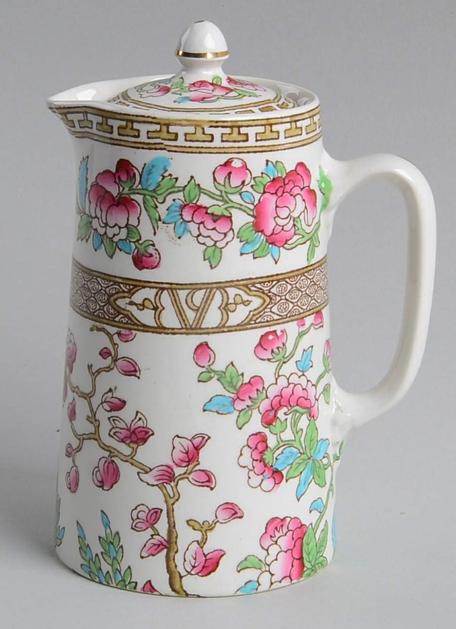Indian Tree Hot Water Jug & Lid by Bridgwood & Son-1