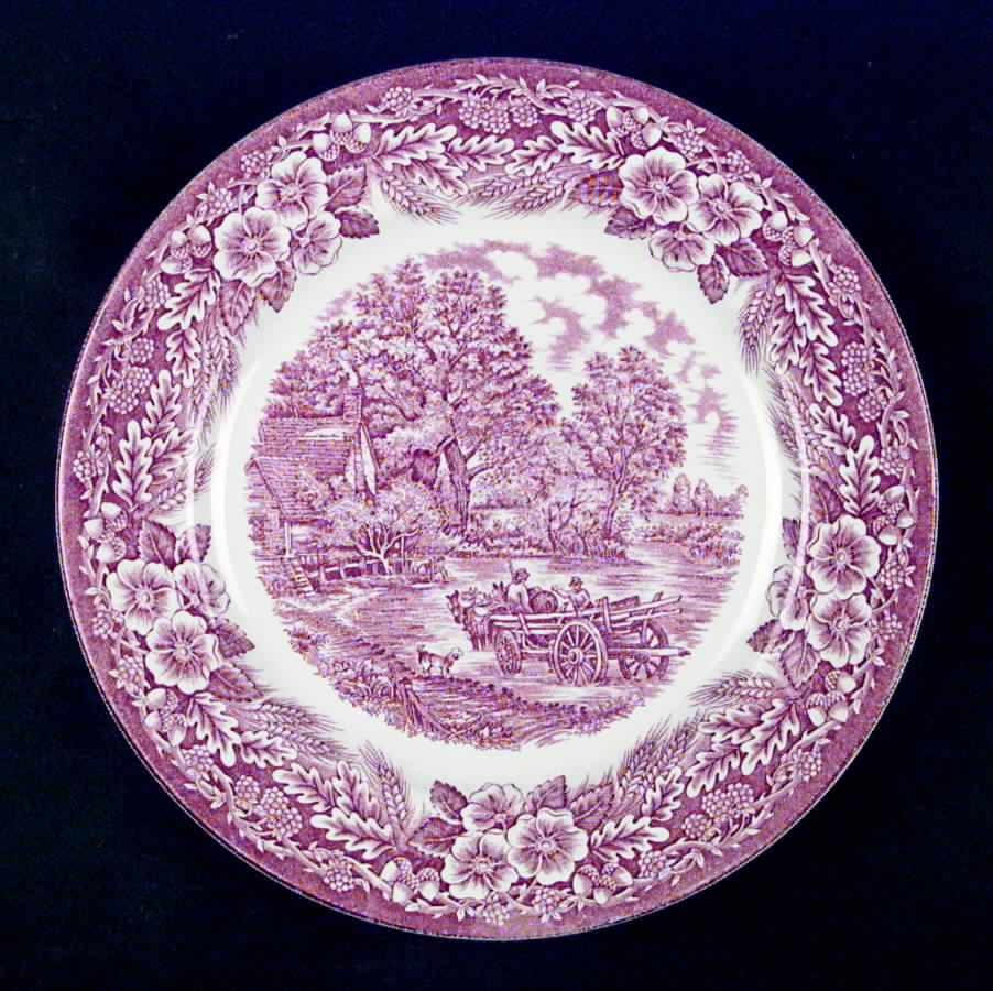 The Constable Series Red Dinner Plate by Broadhurst-1