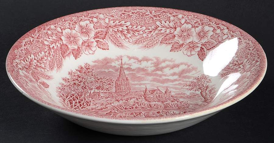 The Constable Series Red Coupe Soup Bowl by Broadhurst-1