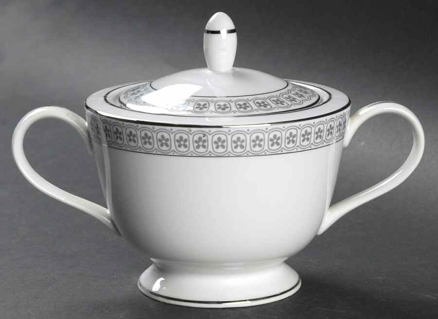Cheryl Sugar Bowl & Lid by Bristol (Japan)-1