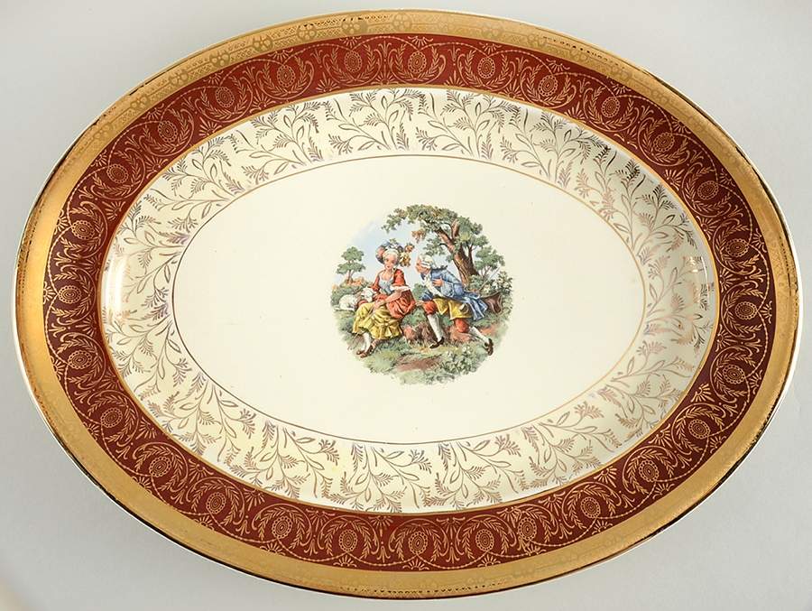 T015 15" Oval Serving Platter by Bromley-1