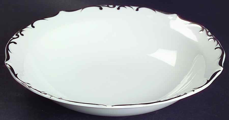 Silver Queen Rim Soup Bowl by Breton-1