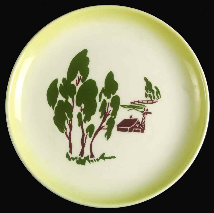 Harvest (Yellow Trim) Bread & Butter Plate by Brock-1